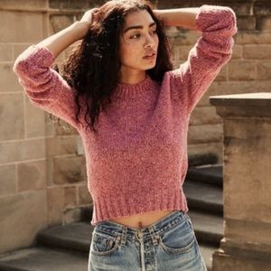 Doen Kaia sweater in rhubarb size small